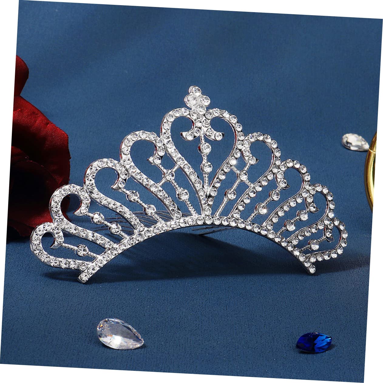 FRCOLOR 4stücke Braut Haarschmuck Krone Wasserdiamant Haarkamm Für Hochzeiten Eleganter Haarclip Perfekten Frisur Leicht Und Für Besondere Anlässe