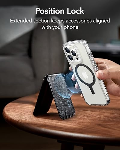 Miniatura 9 de ESR Cargador de montaje para automóvil MagSafe + adhesivo ESR MagSafe 360, anillo MagSafe, compatible con cargador de coche MagSafe, ventilación de