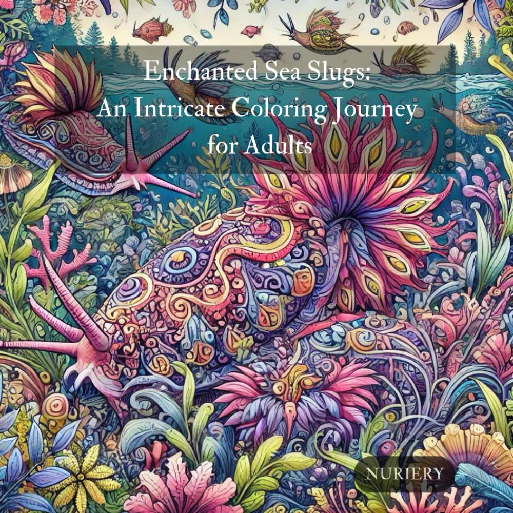 Enchanted Sea Slugs: An Intricate Coloring Journey for Adults