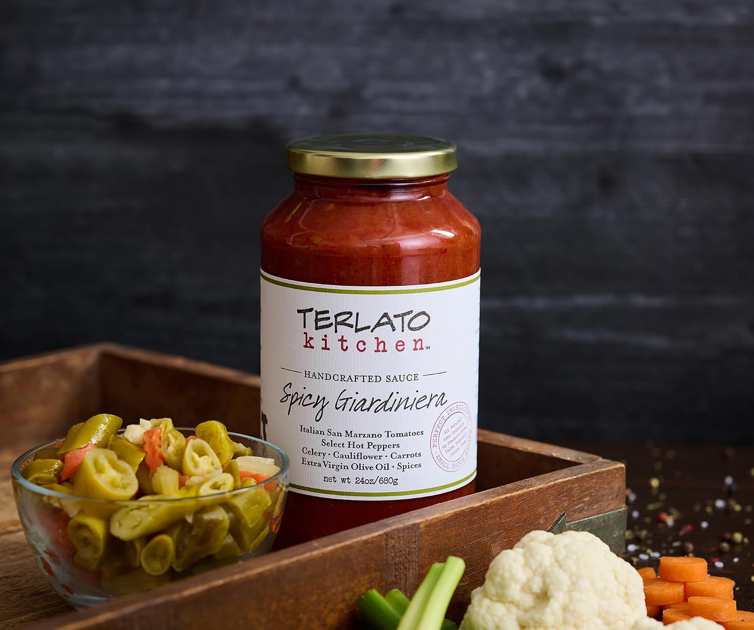 Terlato Kitchen Spicy Giardiniera Pasta Sauce, 24 oz, 2 Pack image 2
