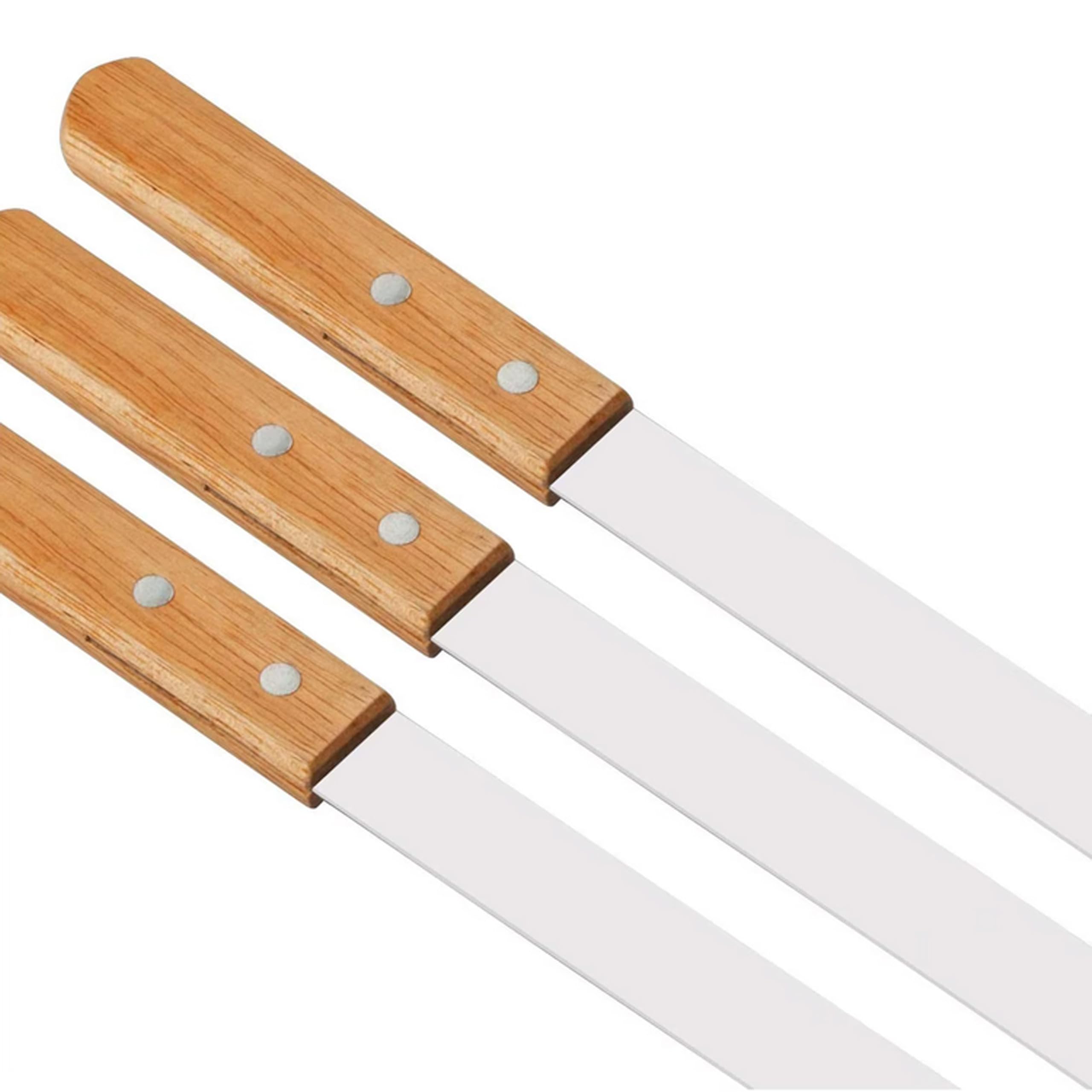 7 Stück Premium Grillspieße Edelstahl – Flache BBQ Spieße, 60cm Lang, 2,3cm Breit und 2mm Stark, Rostfrei & Wiederverwendbar, Perfekt für Kebab, Fleisch & Gemüse, Ideal für Grill, Barbecue & Camping