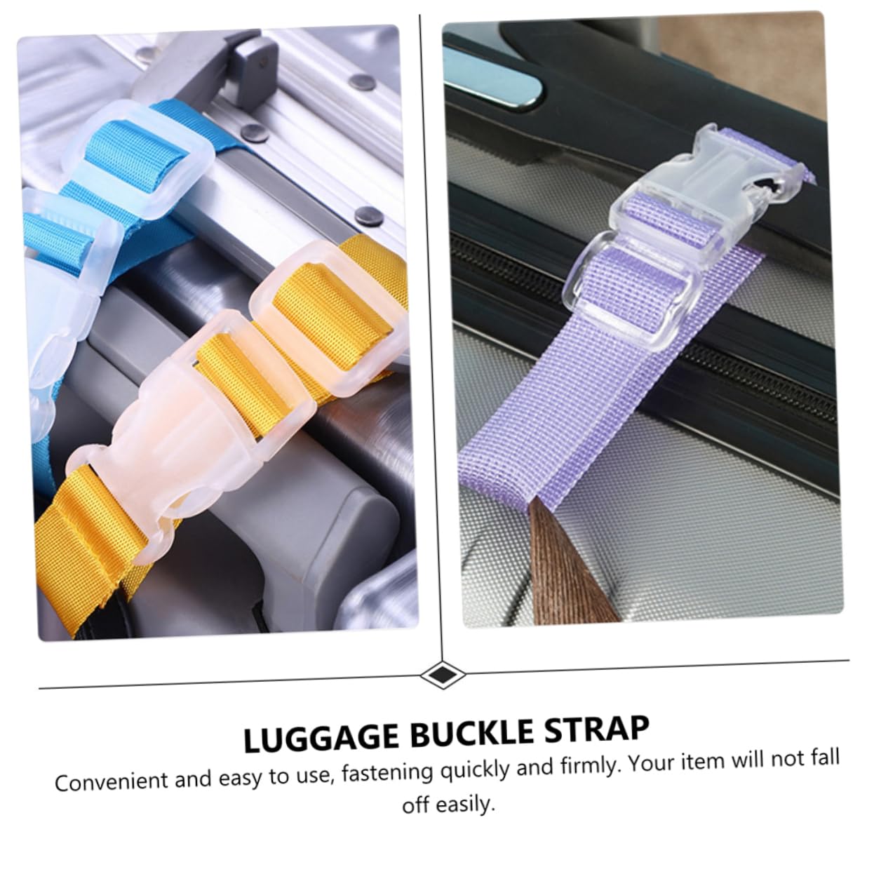 3 Set Cinghie Regolabili Per Valigia Con Fibbia Pratica E Leggera Per Viaggi E Sicurezza Luggage Belt Multi 5 Pezzi*3