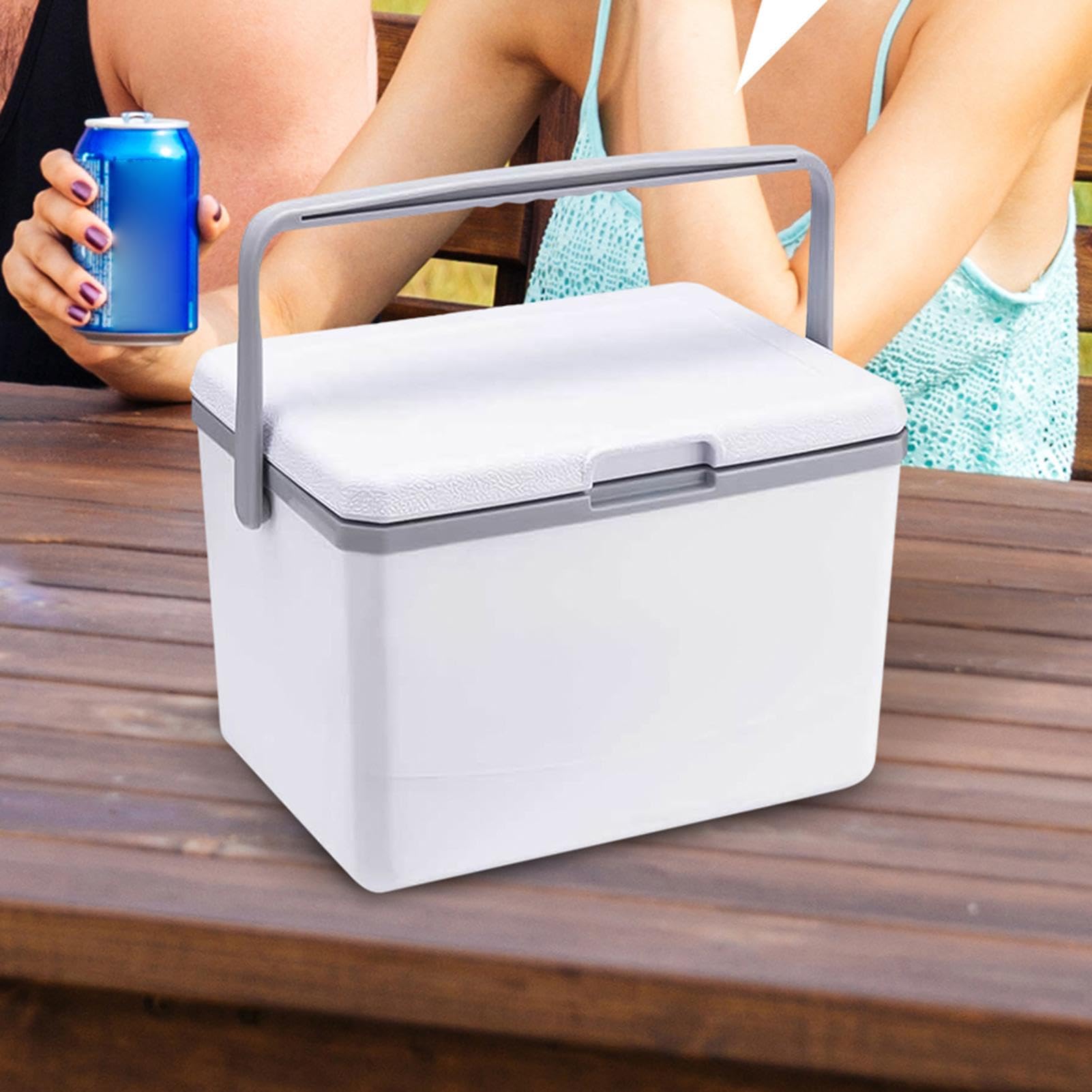 Cofre de Hielo para Acampar, refrigerador para Acampar,Enfriador de | Camping pequeño | Pequeño refrigerador portátil Aislado 5L, Duro portátil para la Playa, Comida campestre, Camping