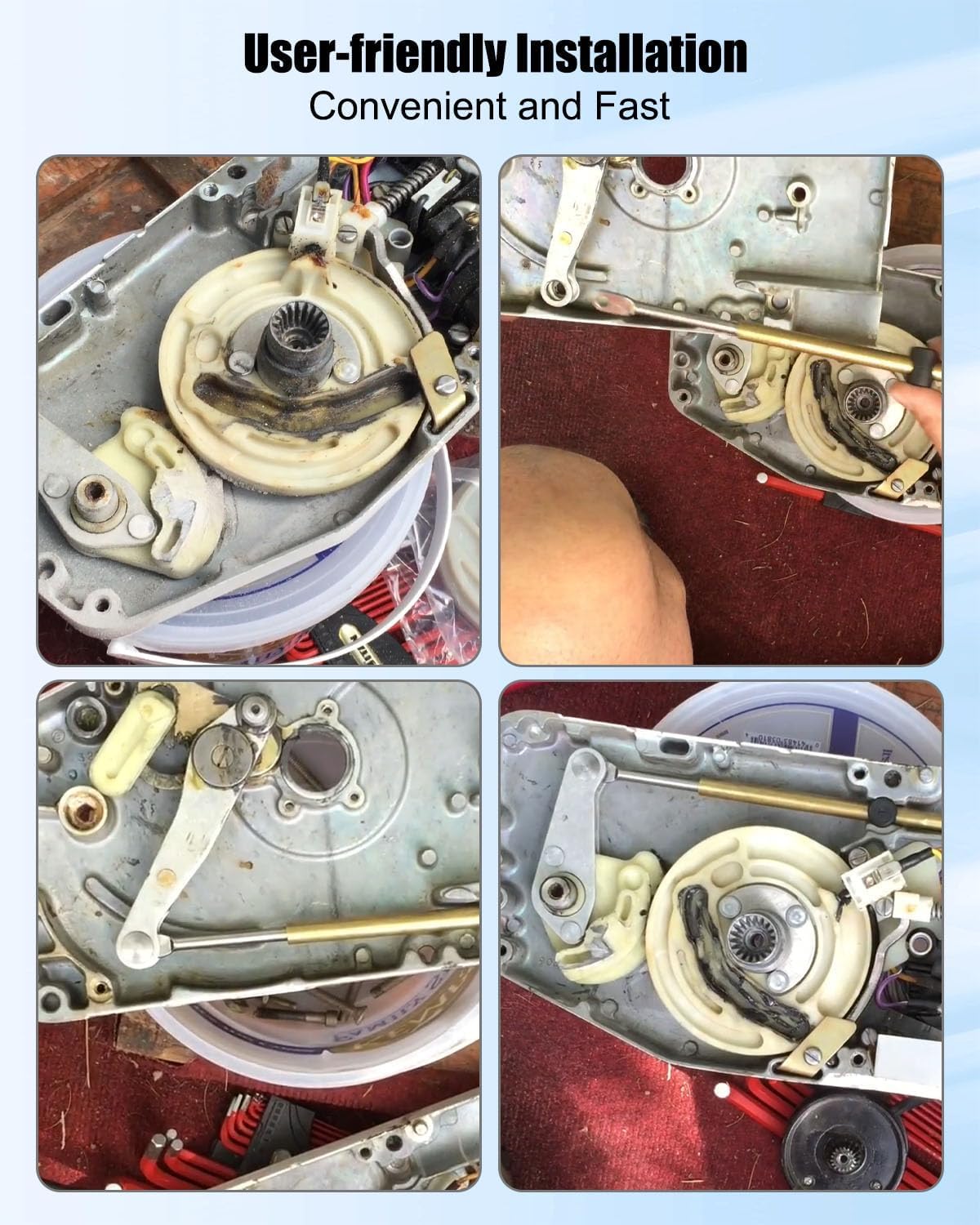 0173112 Câble de commande à distance de changement d'accélérateur pour Johnson Evinrude Omc 3,7 m | Convient pour les moteurs Brp E-Tec et Ficht de 1979 à aujourd'hui, remplace 173112