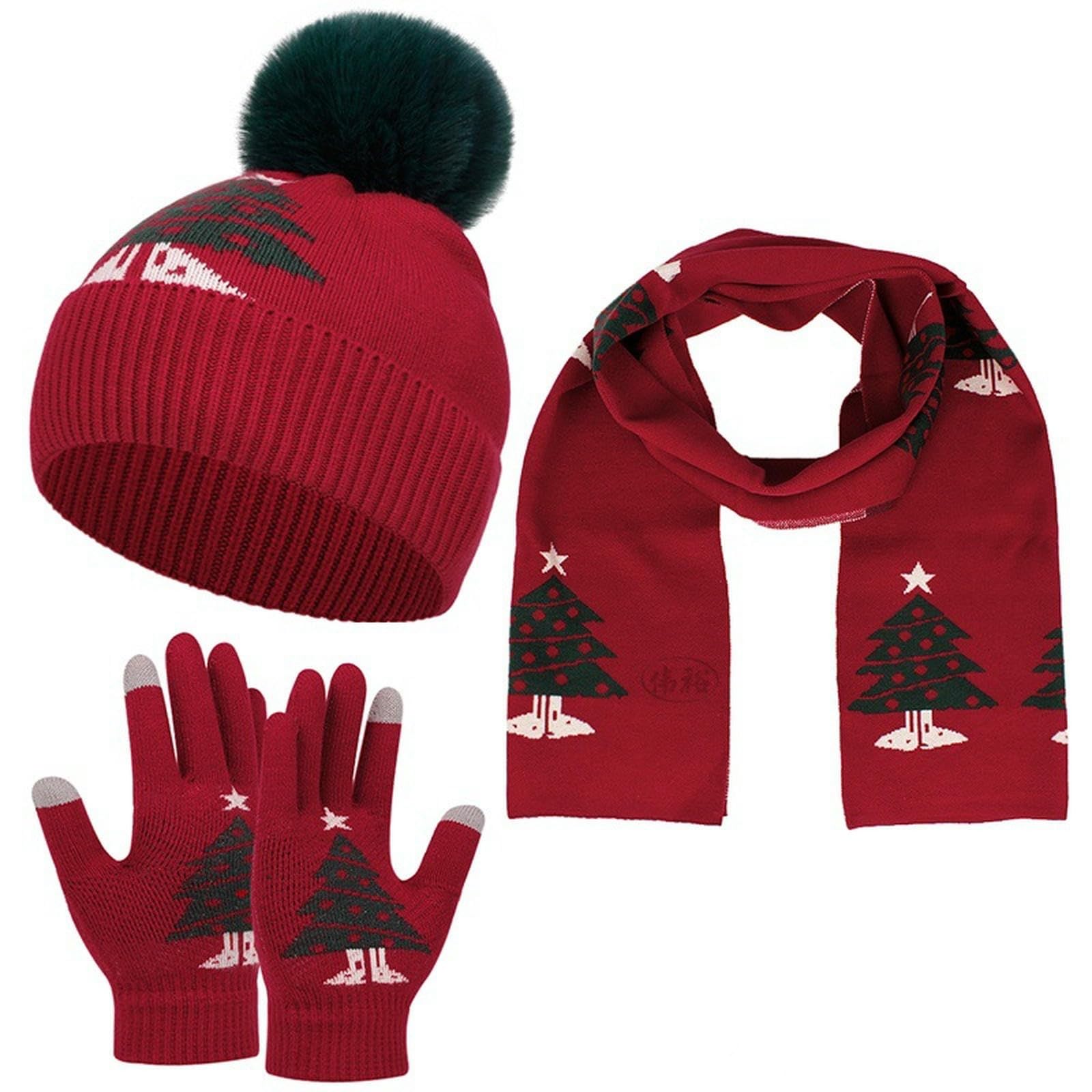 Set de gorro bufanda guantes contra el frío extremo en adultos activos