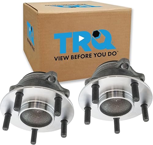 Vista 20 de TRQ Juego de Rodamientos de Rueda y Cubierta de Llanta Trasera para Conductor y Pasajero 2 Piezas Compatible con Infiniti G35 2003-2006 2007 G35