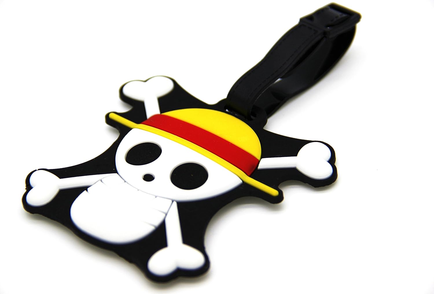 Anime Skull Crossbones Luggage Tag Tag with Adjustable Strap