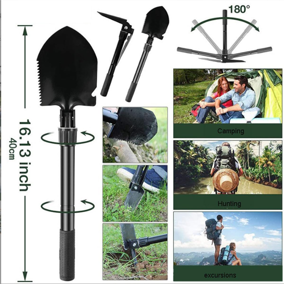 scosao Außen Notfall Survival Kit, 22 in 1 Erste Hilfe Set Notfall Ausrüstung mit Tasche für Outdoor-Abenteuer, Jagen, Wandern, Fischen, Geschenke für Männer Frauen