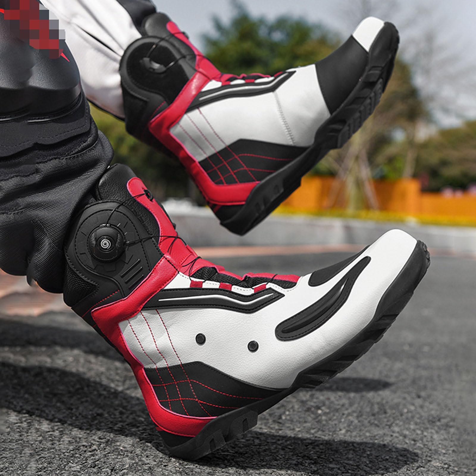 Chaussures De Moto DéContractéEs AntidéRapantes Bottes De Moto Chaussure Moto Femme Respirantes Semelle AntidéRapante DéContracté pour Voyager RandonnéE Camping Trekking VéLo