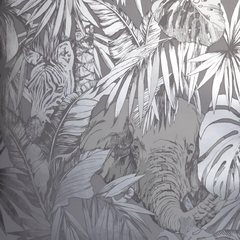 Platinum - 1637/924 - Maharajah - Jungle Scene - Foil - Origin - Prestigious Wallpaper