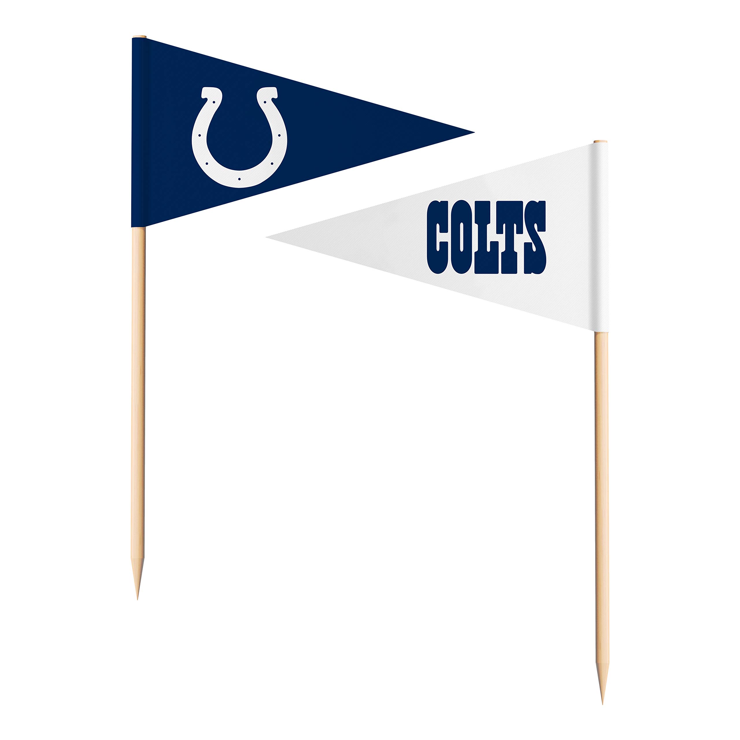 sportsvault NFL Indianapolis Colts Toothpick Flags36 Piece, Team Colors, One Size (FPNFL1401)