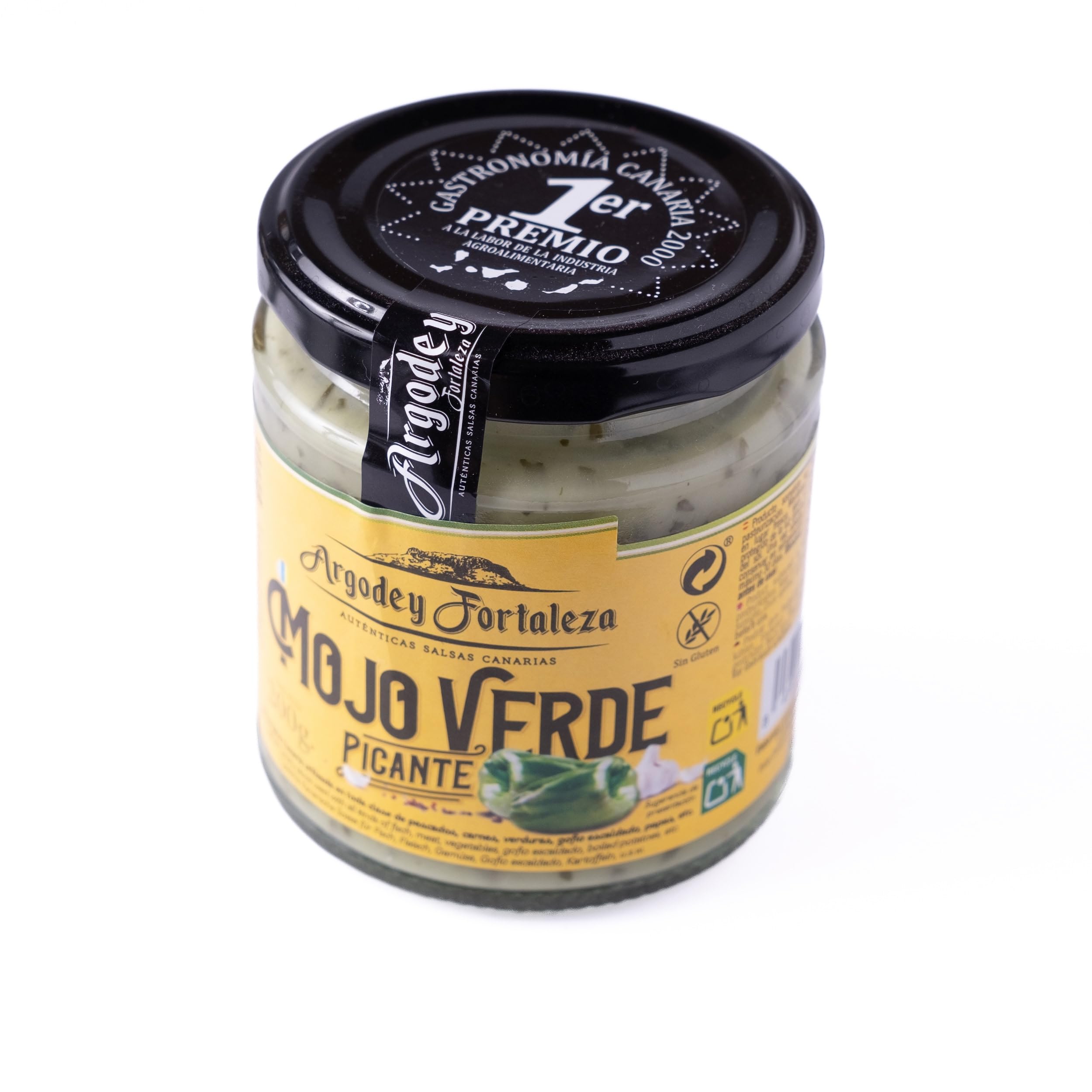 Argodey Fortaleza Mojo Verde Picante 200g - Autentica Salsa Canaria para Untar