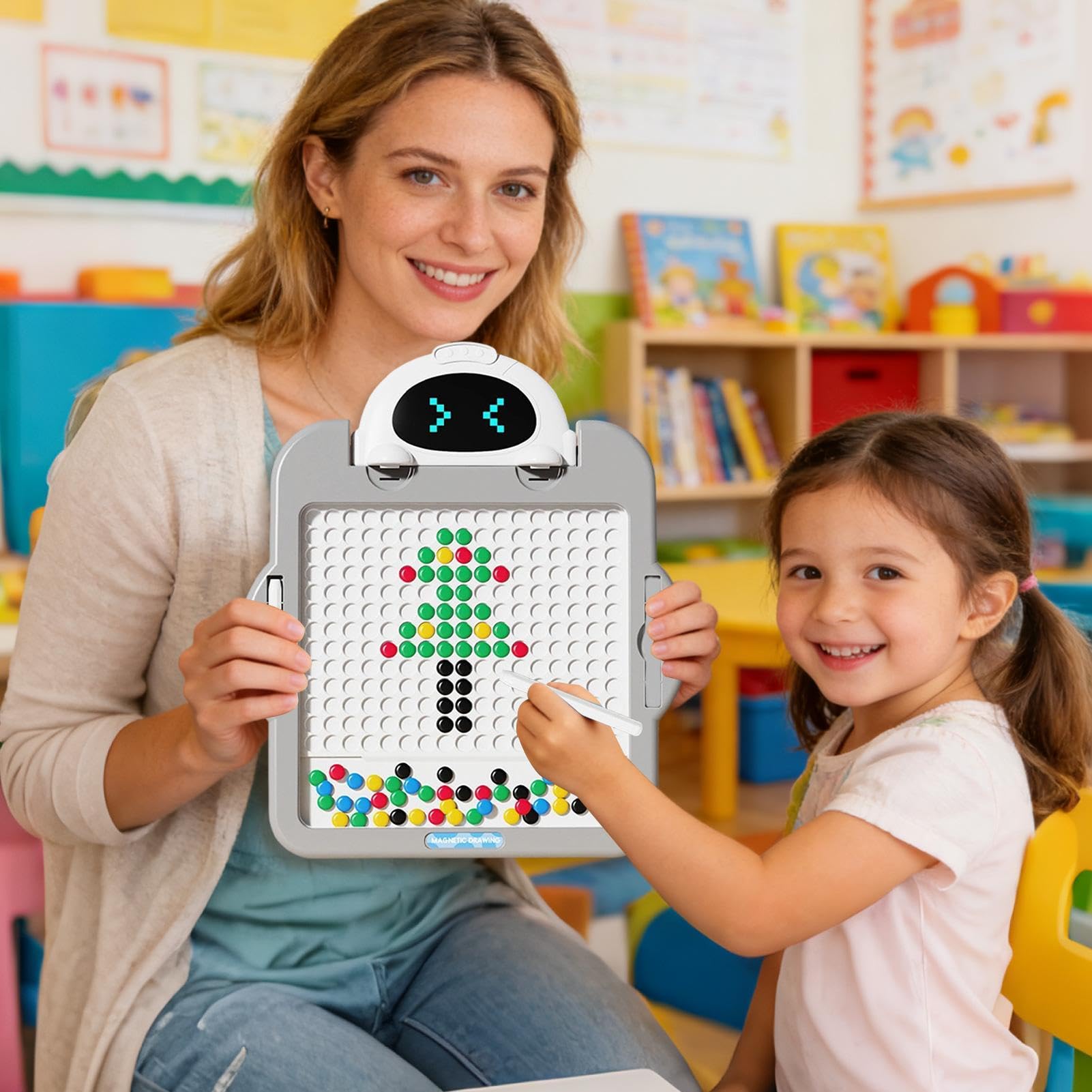 Pizarra Magnética Reutilizable para Niños Juguete Educativo de Pintura