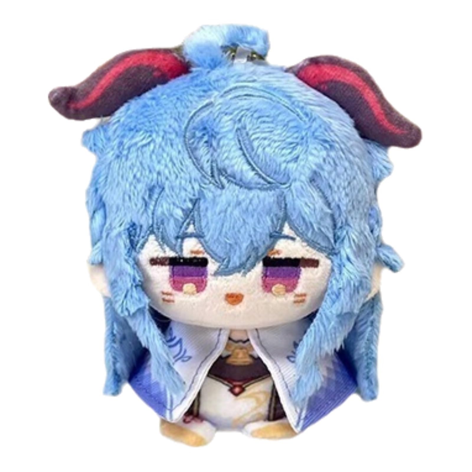 TOPLITHE Genshin Plush, 12CM Anime Plushie Toy Cute Soft Impact Stuffed Doll Keychain Carcoon Figure for Fans Gift(Ganyu)
