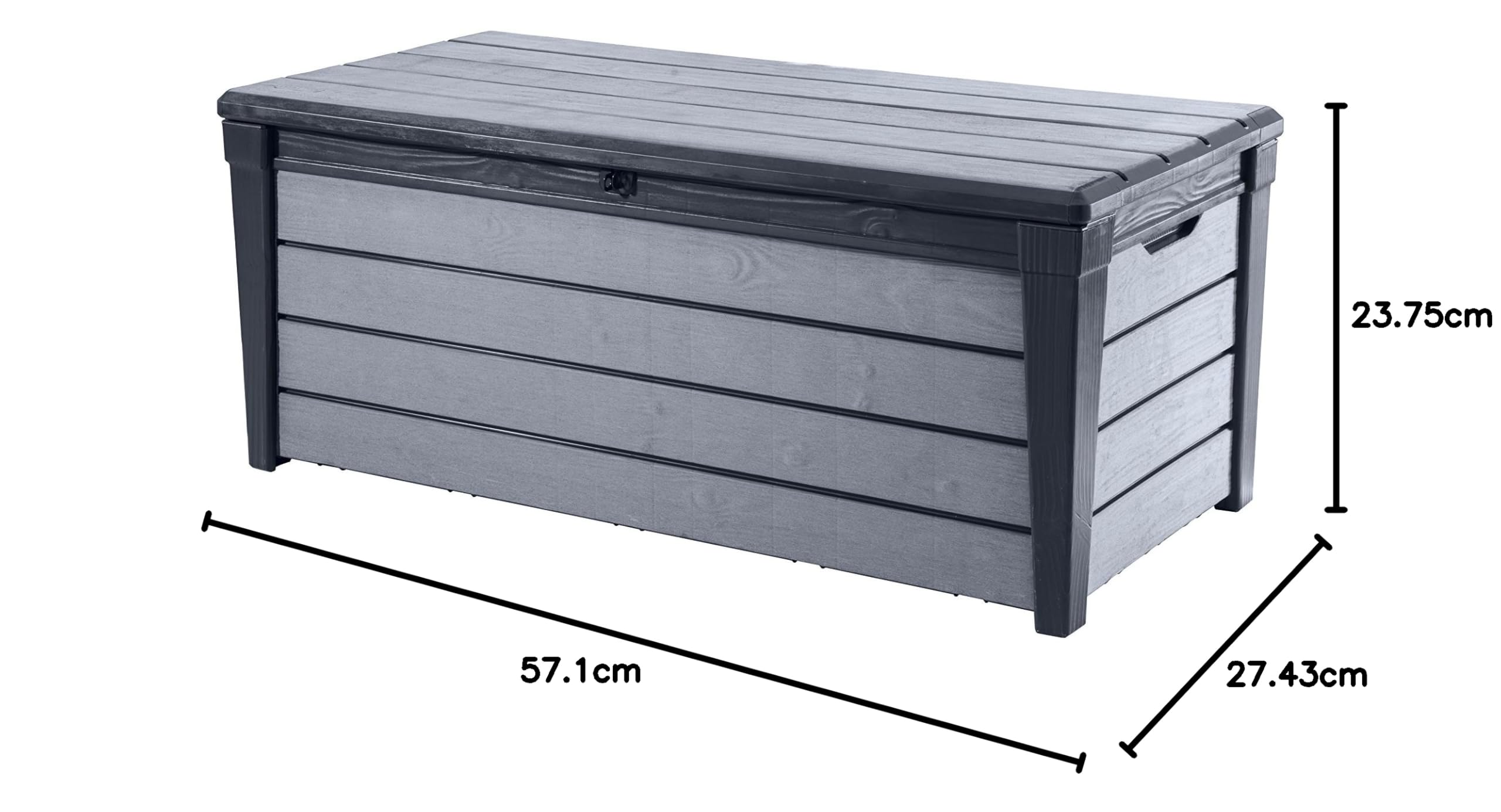 Keter Baule Brushwood Grigio 454 Lt Pojemnik Z Resiny 145x69.7x60.3 cm