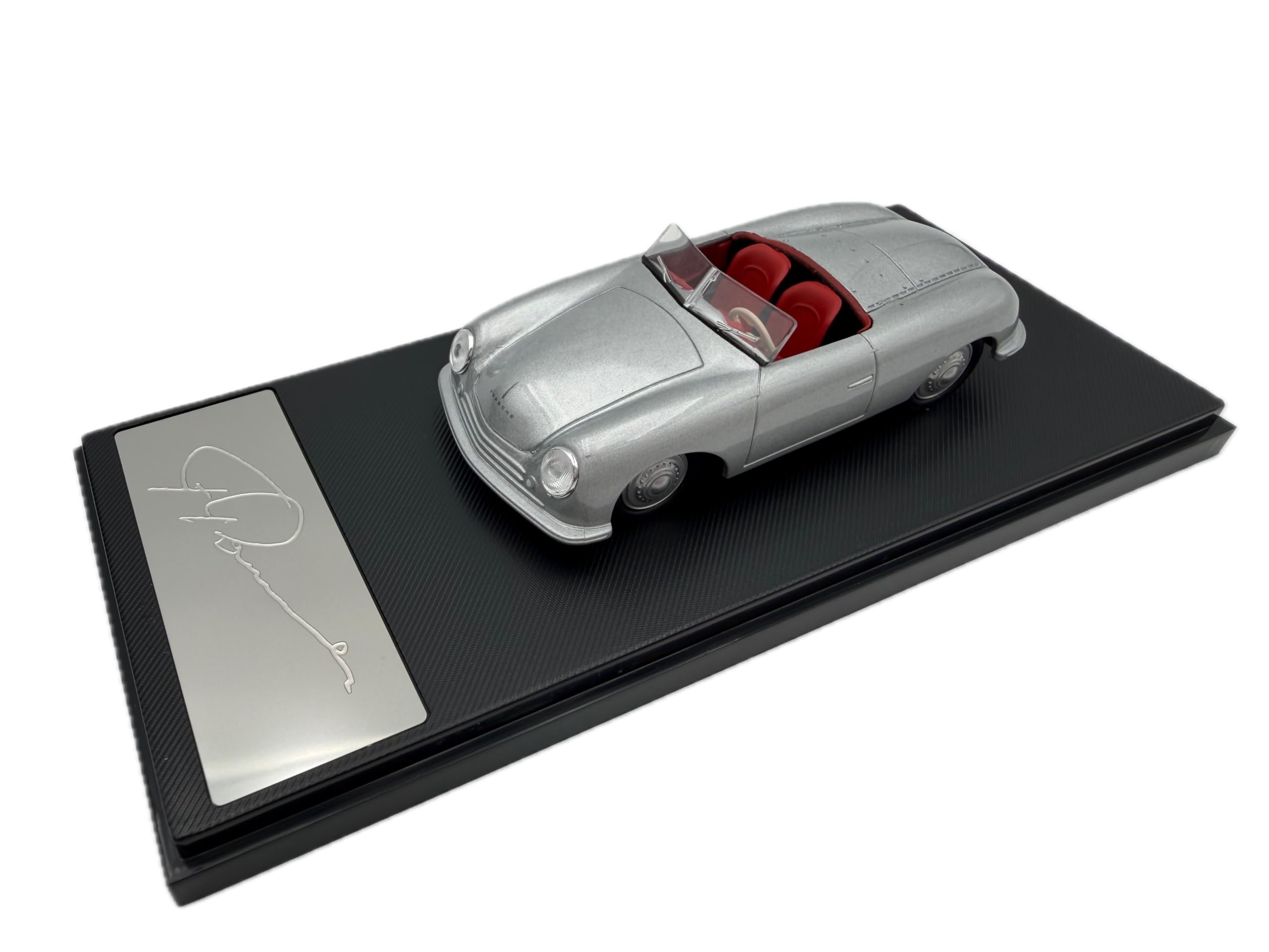 Modellino Porsche 356 (n. 1) in Scala 1:43, Colore Argento - Modellino da Collezione Dettagliato | Veicolo in Miniatura (Edizione museo)