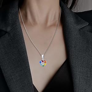 Amazon.com: NanMuc Autism Awareness Charm Necklace Puzzle Piece