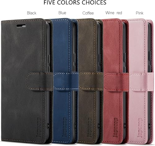 Miniatura 9 de Funda para Samsung Galaxy S22 5G, Samsung Galaxy S22 5G con tarjetero y bloqueo magnético RFID, funda de cuero con tapa para Galaxy S22 5G de 6.1