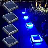 Luci Solari Da Giardino Lacasa | 4 Pezzi LED Blu | Auto On/Off | Impermeabili IP68 | Per Vialetti E Scale - Foto 8