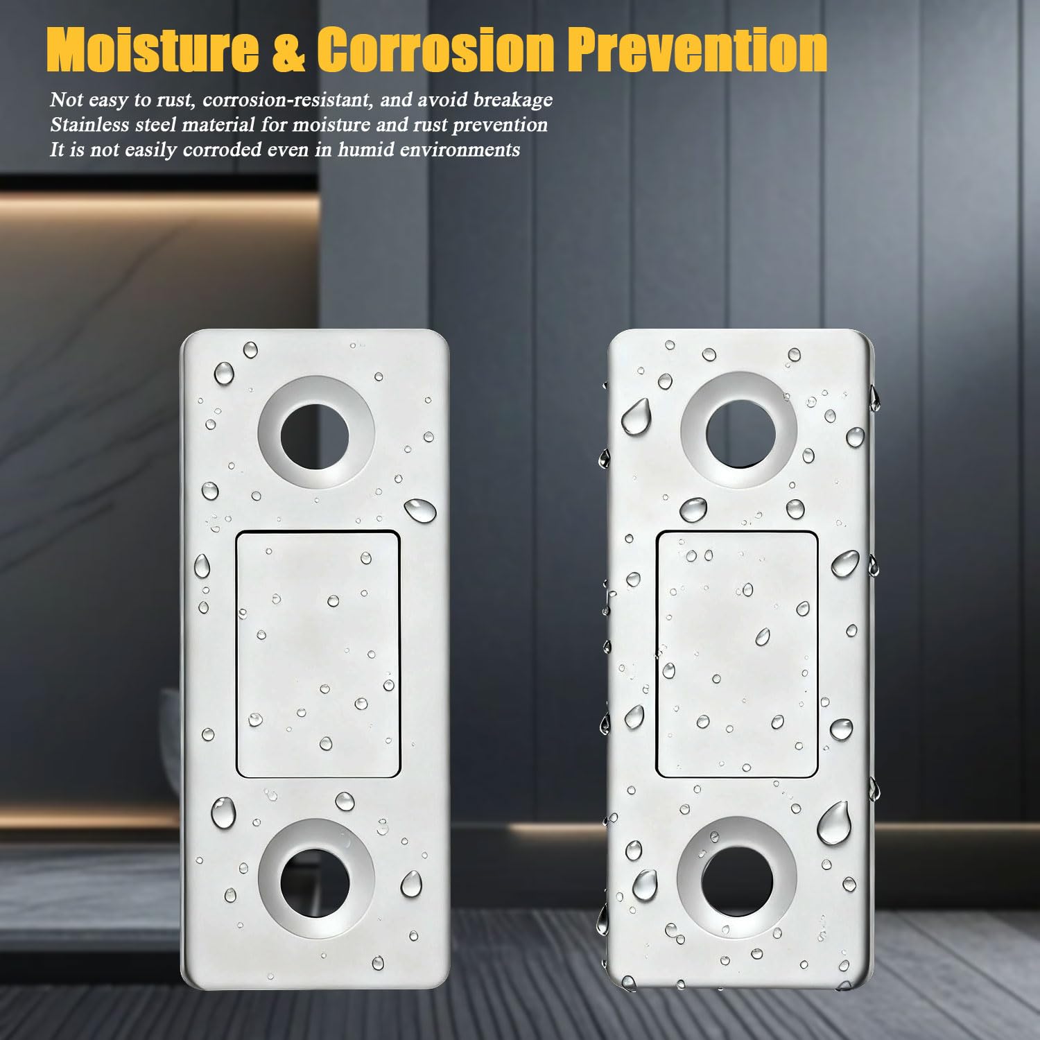Cabinet Magnetic Catch,Ultra Thin 4 Pack Cabinet Door Magnetic Latch 2