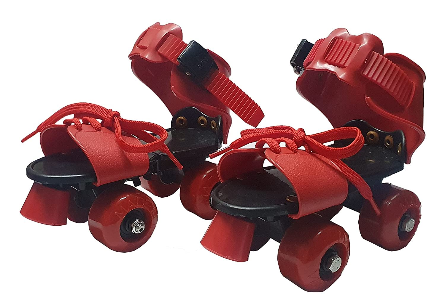 High Trusted® Latest Designed Inline Roller Skating with Adjustable Size and Front Break Toys for 4 Years+ Kids Skates Size 5-12 UK (RED) - Image 7 thumbnail