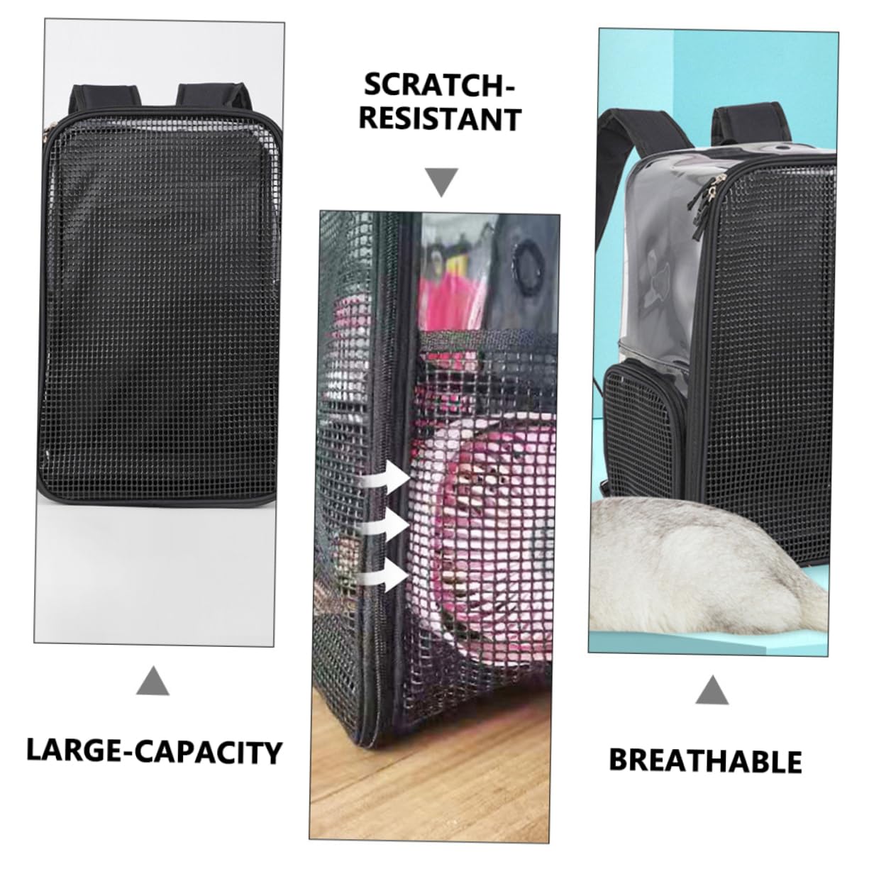 Abaodam Zaino Trasportino per Gatti in Borsa da Viaggio Traspiranti per Animali Domestici per Escursioni all Aperto e Viaggi Brevi