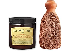 Gilden Tree's Transforming Foot Treatment Duo: Exfoliating Scrubber and Nourishing Cream for Radiant Feet