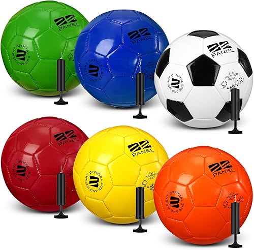 Miniatura 11 de Balón de fútbol de Navidad de operación a granel con agujas de bomba, regalo oficial de pelota de fútbol desinflada para jóvenes y adultos, práctica