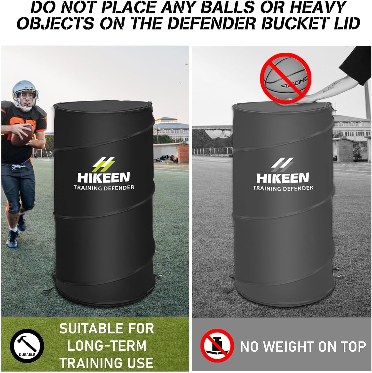 BOOSTEADY Basketball Defender Dummy, Training Equipment For Practice Basketball Dribbling, Shooting, Passing - 2 Sizes Folding Poles (7'9" 6'7"), 4