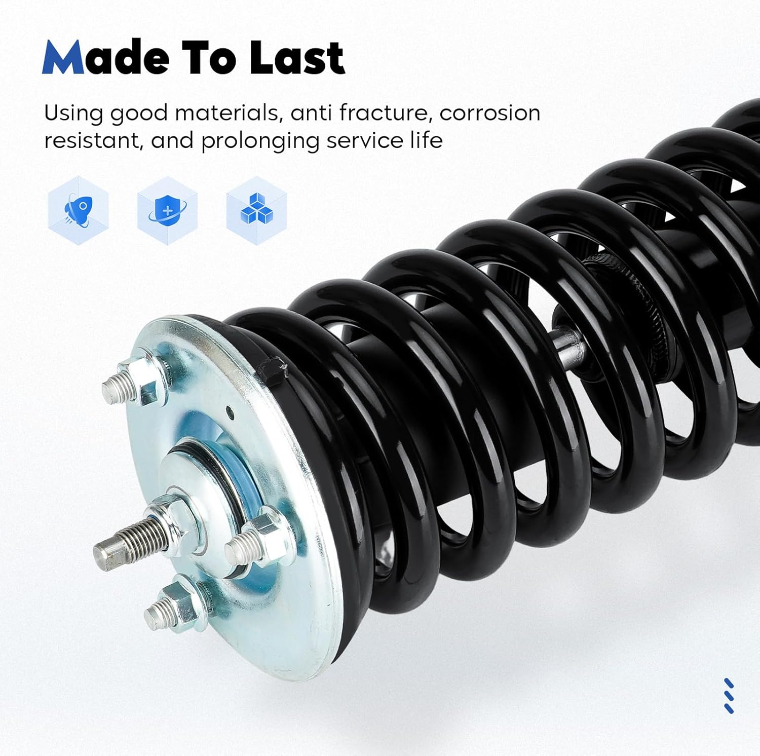 Front Complete Struts Assembly w/Coil Spring Shock Absorber Compatible with 2005-2019 Nissan Frontier 2.5L ONLY / 2009-2012 Suzuki Equator 2.5L ONLY, Replace for 171102