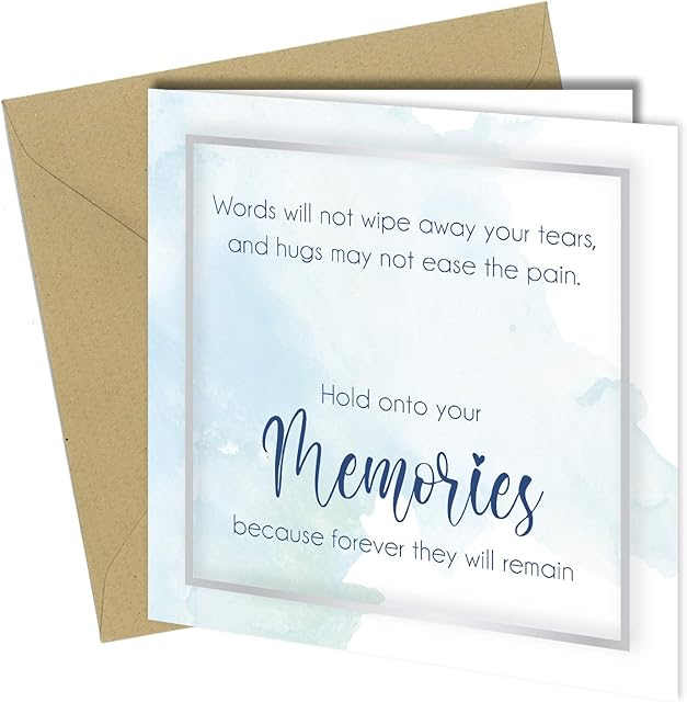 Sympathy Card Bereavement Condolence Sorry For Loss Mourning Memories Hugs #1487