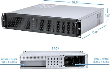 Rosewill 2U Server Chassis - 4 Bay Server Case, Supports 4X 3.5