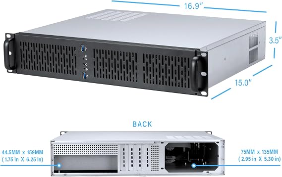 Rosewill 2U Server Chassis - 4 Bay Server Case, Supports 4X 3.5