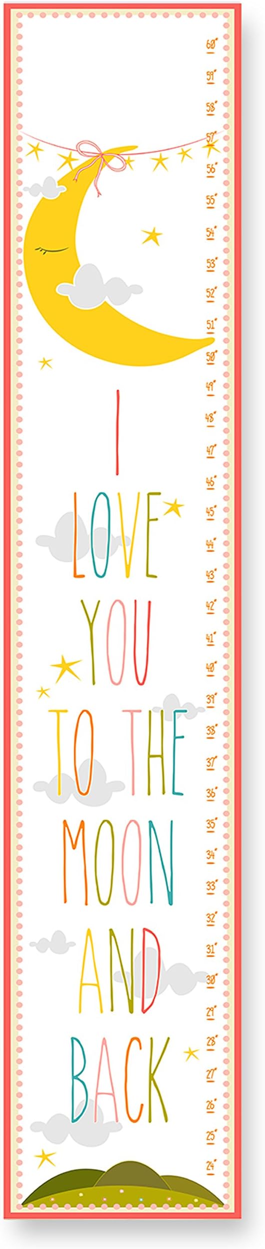 The Kids Room by Stupell I Love You to The Moon and Back Growth Chart