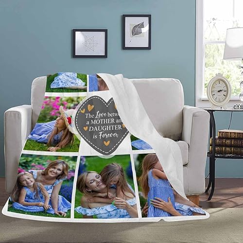 Vista 20 de Manta personalizada con texto fotográfico, manta personalizada para papá, manta con imagen personalizada para madre, padre, adultos, amigos, Design8