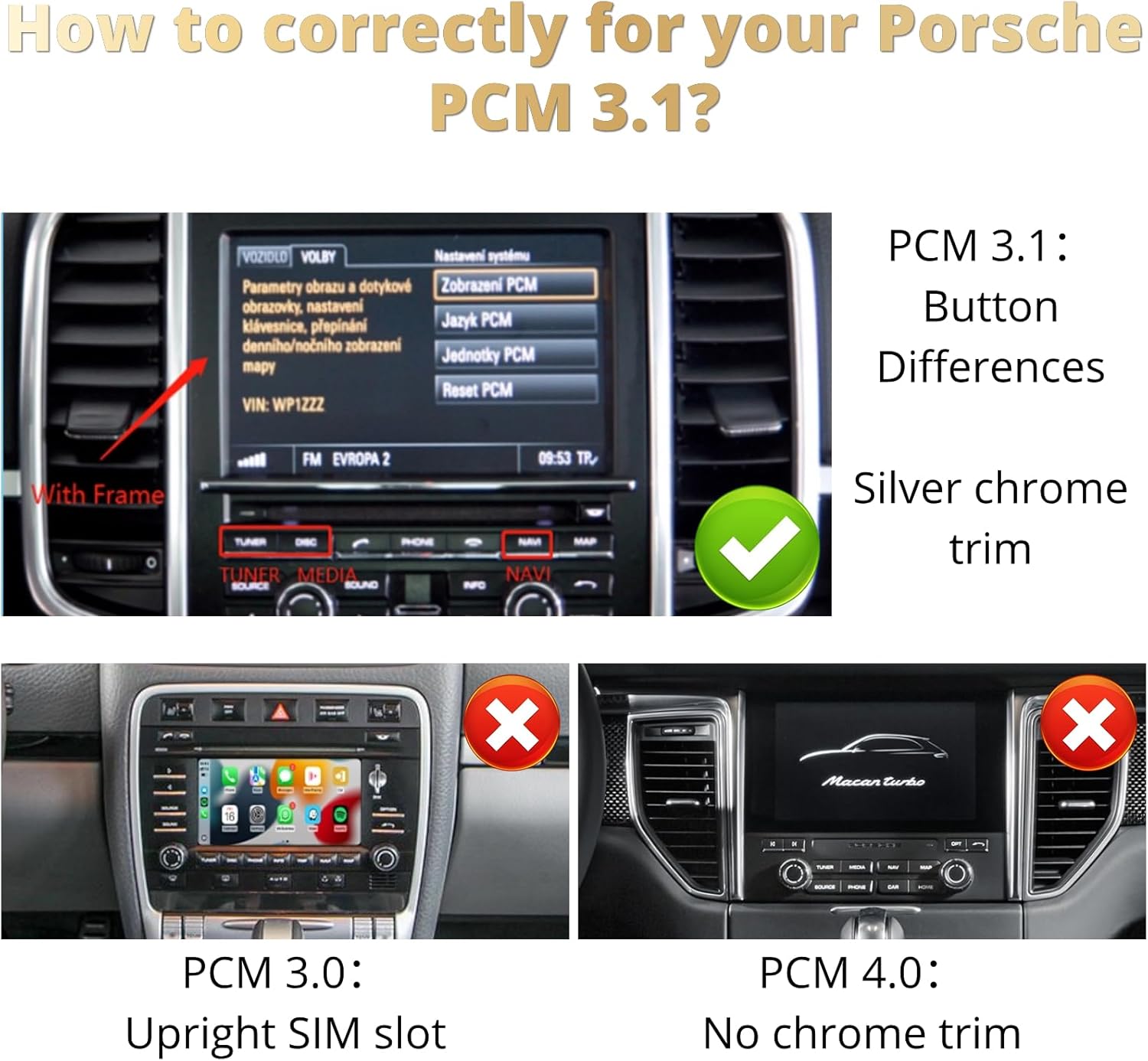 Image of the CarPlay box with various ports labeled Power, TP/360, MIC, and LVDS Display.