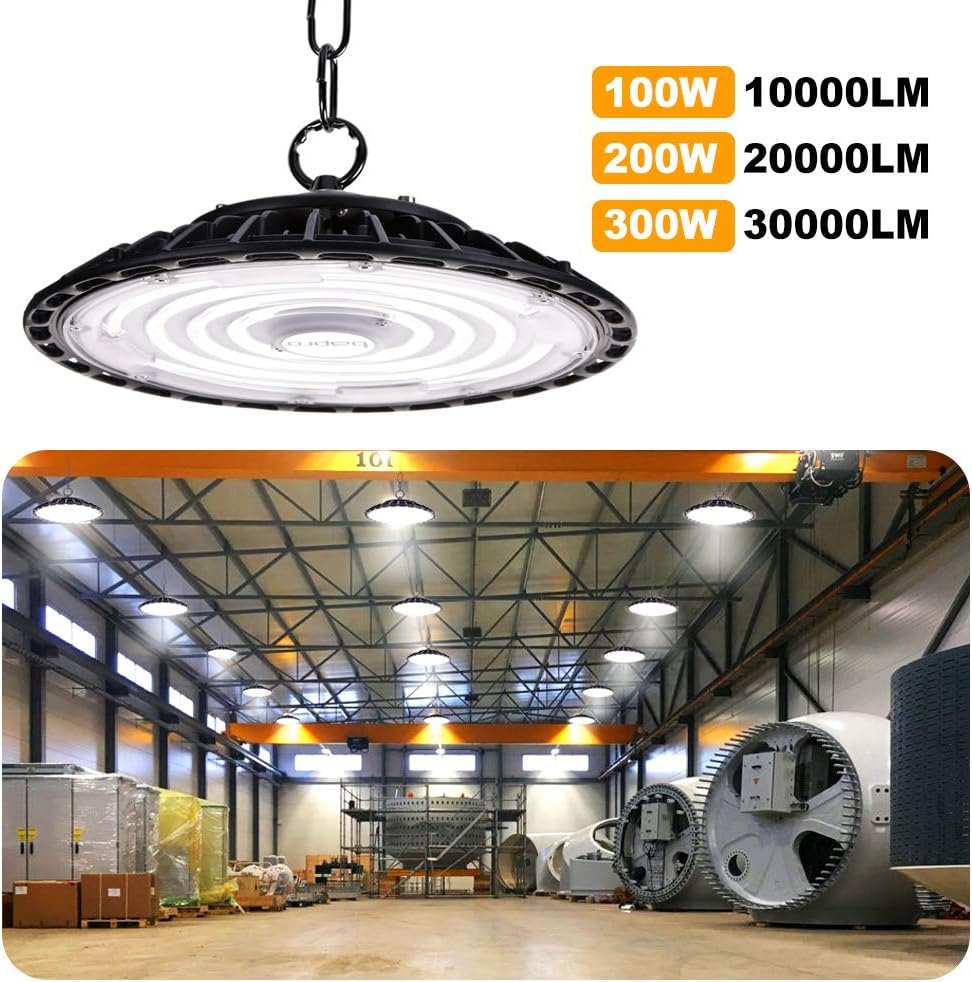 Tech Deals 🔥 2pcs 300W UFO LED High Bay Light Factory Warehouse Industrial Lamp, 30000LM Daylight White LED Commercial High Bay Light Workshop Light Garage Light for Garage Factory Workshop Gym Tunnel(2 pcs, 300W) Review 2pcs 300W UFO LED High Bay Light Factory Warehouse Industrial Lamp, 30000LM Daylight White LED Commercial High Bay Light Workshop Light Garage Light for Garage Factory Workshop Gym Tunnel(2 pcs, 300W)