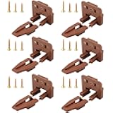 10 Sets Undermount Drawer Slide Stoppers with Screws, Plastic Drawer Track Guide for Center Mount Drawer, Fits for Kenlin Rite Trak 1 System Dresser Nightstand