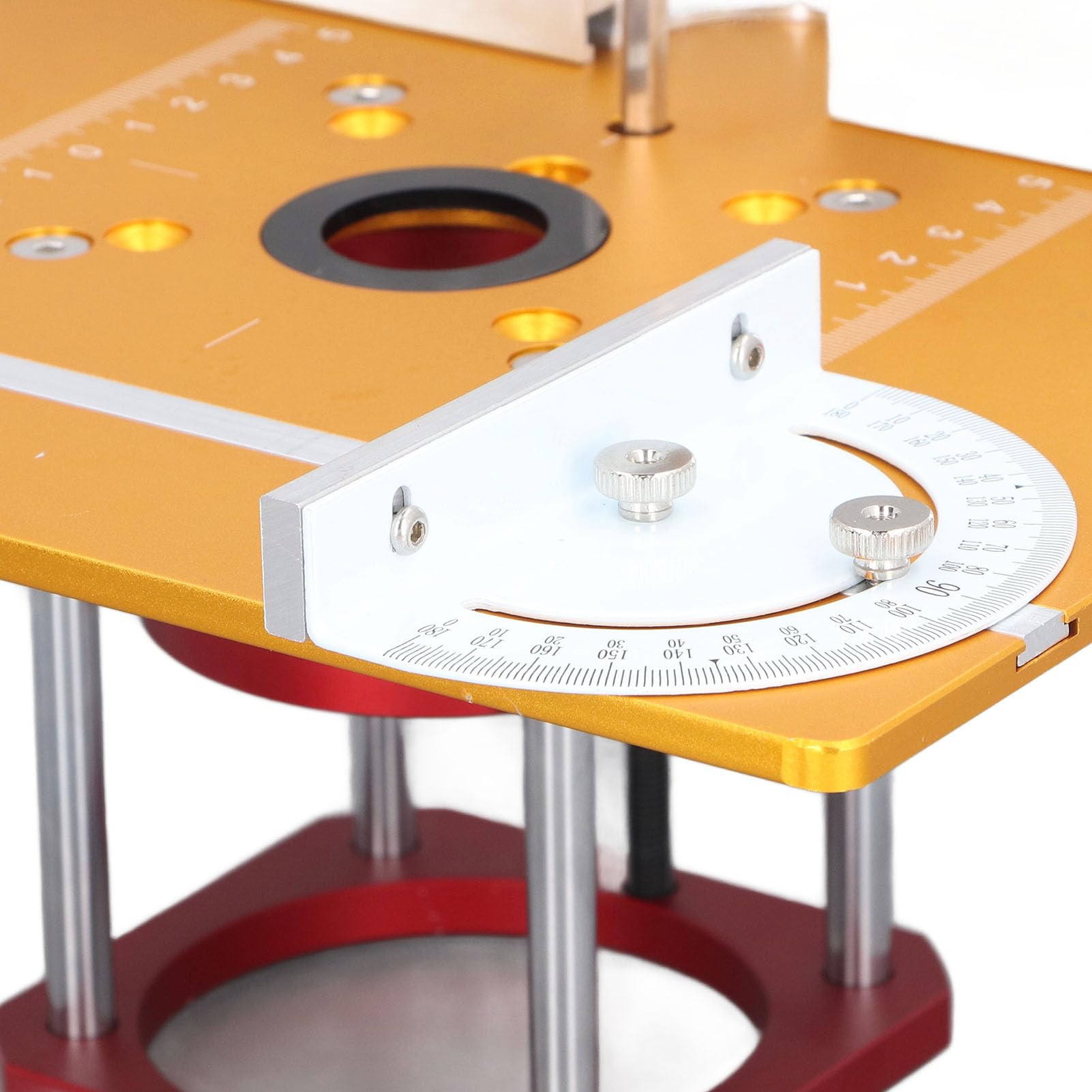 Professionelles Oberfräsen-Hebeset, 54 mm Präzisions-Hebesystem mit Grundplatte aus Aluminiumlegierung, Zaun-Schiebelineal für Holzbearbeitung, CNC-Fräsen, Besäummaschinen,