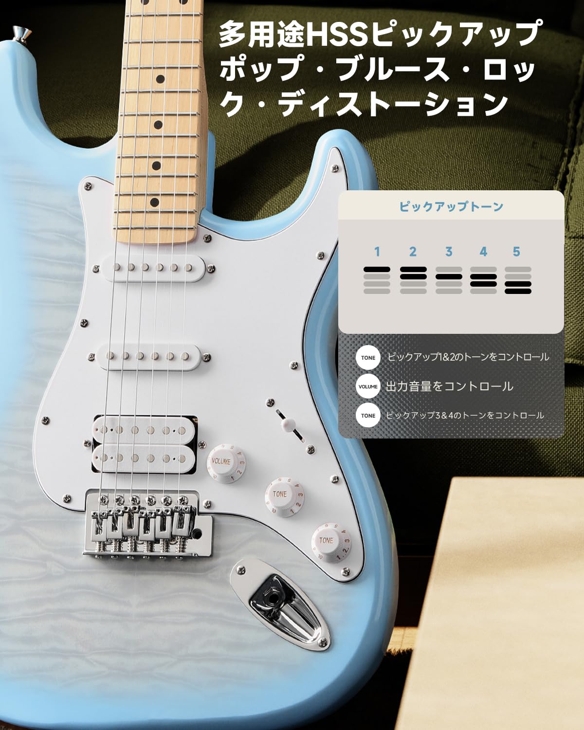 Amazon | Donner DST-90 エレキギター 初心者セット アンプ付き 39
