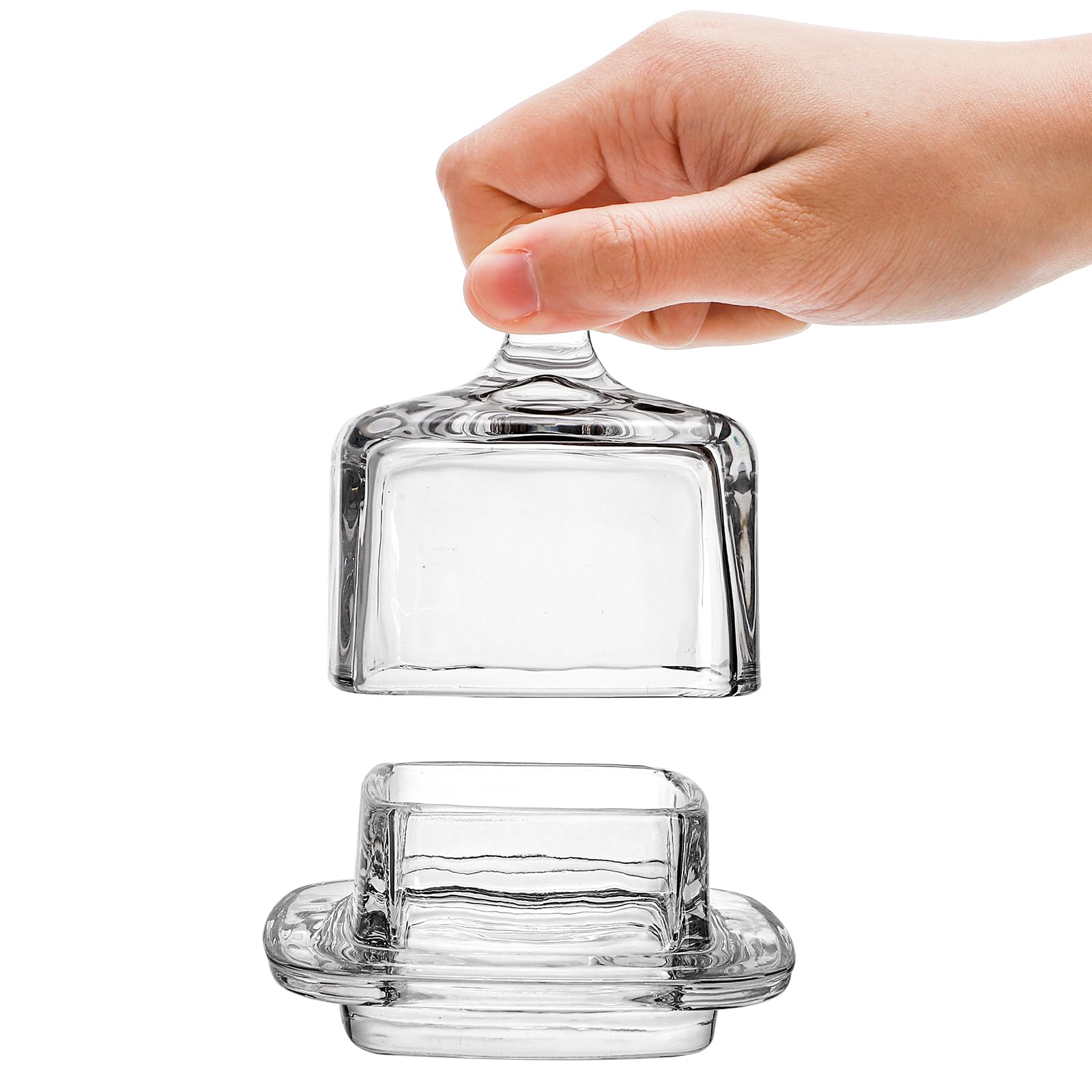 Amazon | ZOOFOX ガラスバターディッシュ 2個パック 小さな