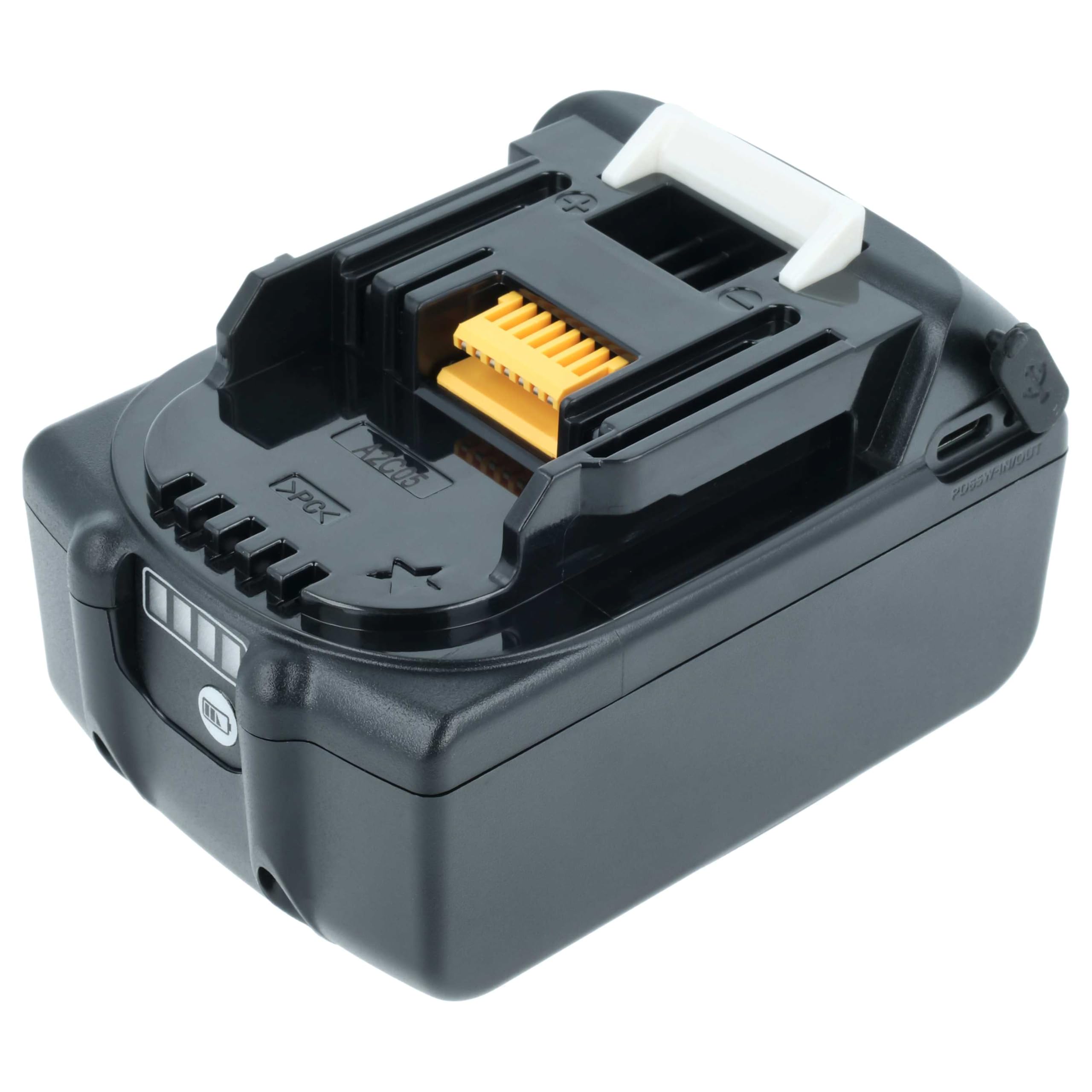 vhbw Akumulator kompatybilny z Makita 9V/3A, BL1850 18 V, 3 AH, 5 V/3 A, 12 V/3 A, PD65W, 25 A, 15 V/3 A, 20 V/3 (3000 mAh, litowo-jonowy, 18 V)