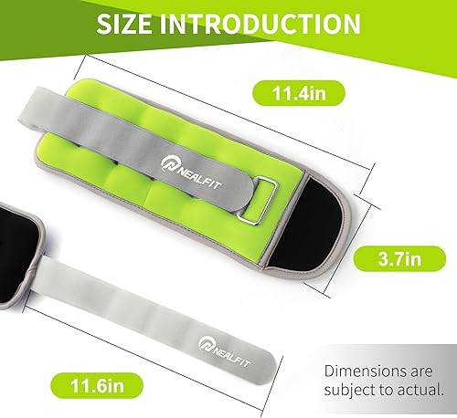 Miniatura 2 de Pesas de tobillo para hombres, mujeres y niños, pesas de muñeca con correa ajustable para correr, gimnasia, aeróbicos, gimnasio, fitness