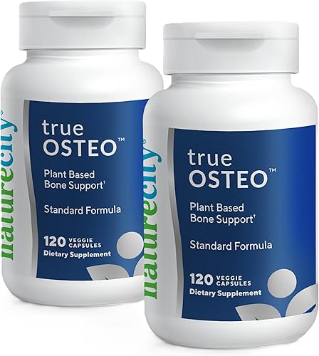Miniatura 8 de NatureCity True-Osteo+ Suplemento nutricional de apoyo óseo de calcio vegetal con algas Cal vitamina K2 magnesio 120 cápsulas vegetales (paquete de