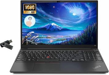 New Lenovo ThinkPad E15 Gen 2 Business Laptop, 15.6" FHD IPS Display, Core i7-1165G7, Windows 10 Pro, 16GB RAM 512GB SSD, Backlit Kboard,Tech Deal USB