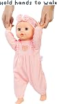 BABY born Learn to Walk Baby Doll Annabell with Blue Eyes and Realistic Features