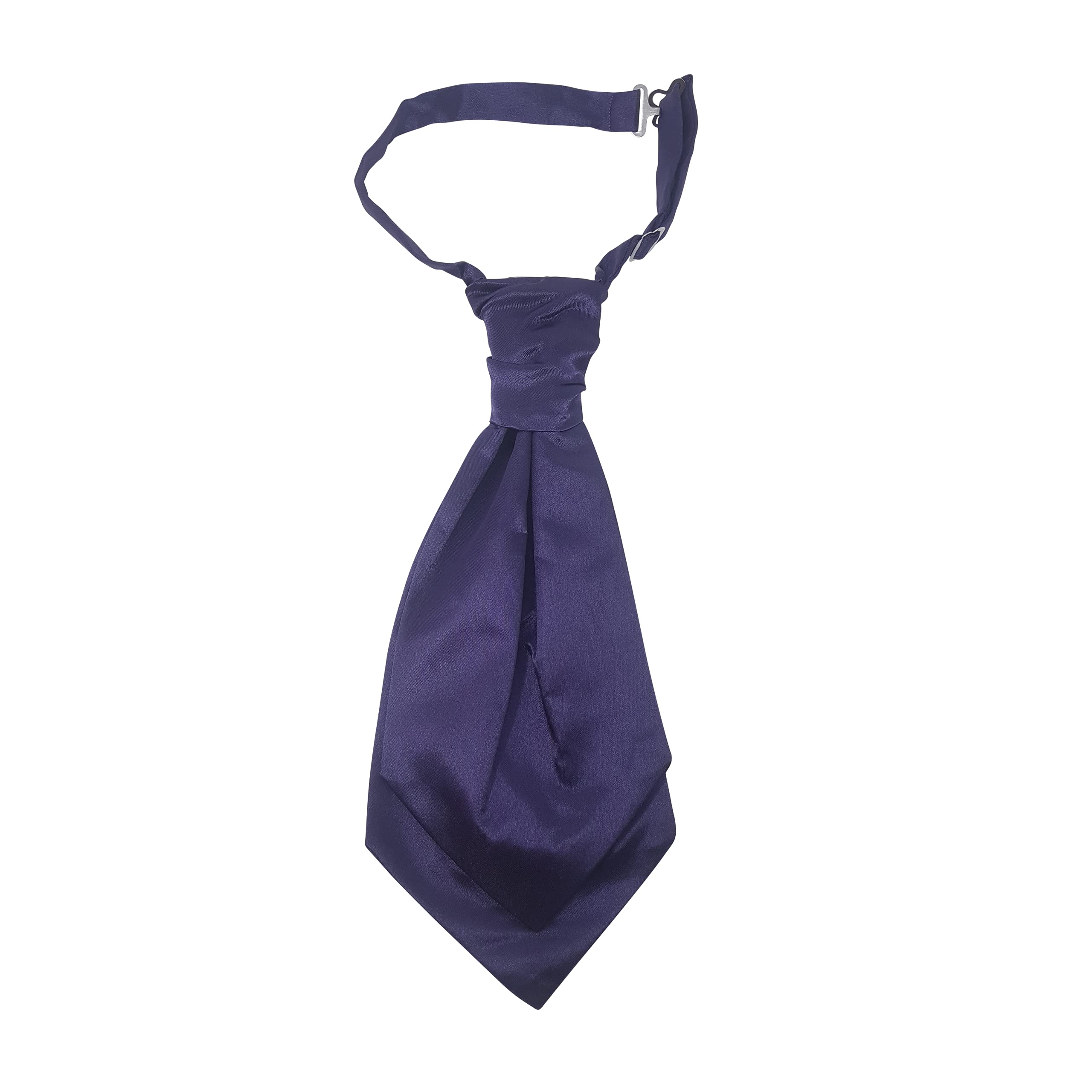 Ws Uk Men's Dark Purple Solid Colour Cravat [Dark Purple]