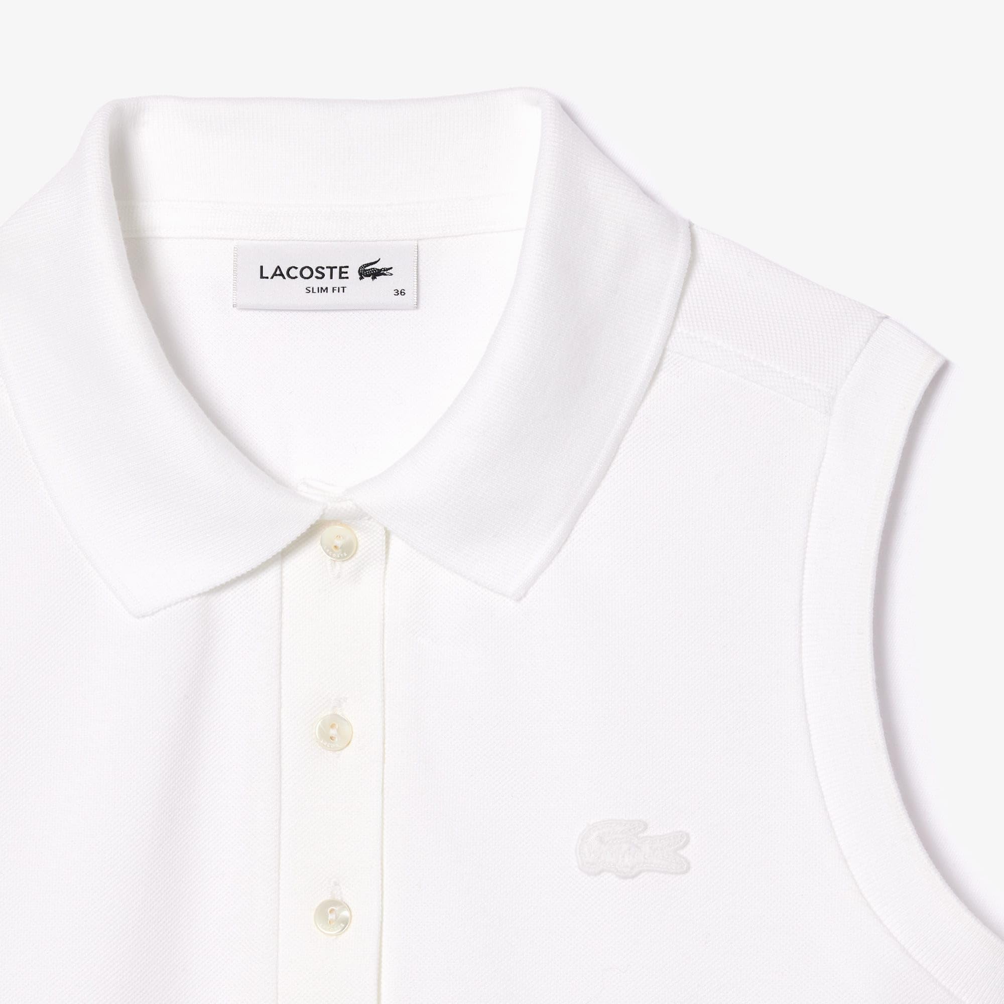 Lacoste Polo Sans Manches Slim Fit Femme