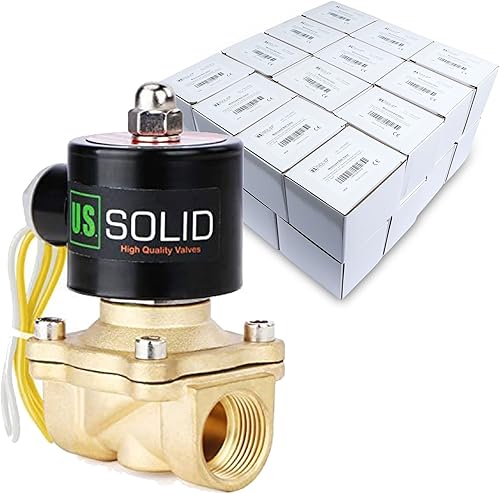 Miniatura 13 de U.S. Solid Válvula solenoide eléctrica de latón de 3/4 pulgada, 110V CA, normalmente cerrada, para agua no potable, aire y diésel