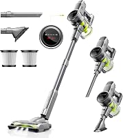 kalado Akkumulátoros Porszívó 27000 Pa Szívóerő, 250W Kefe Nélküli Motor, 45 Perc Üzemidő, 1000ml Portartály Kemény Padló Márvány Állat Szőr 1